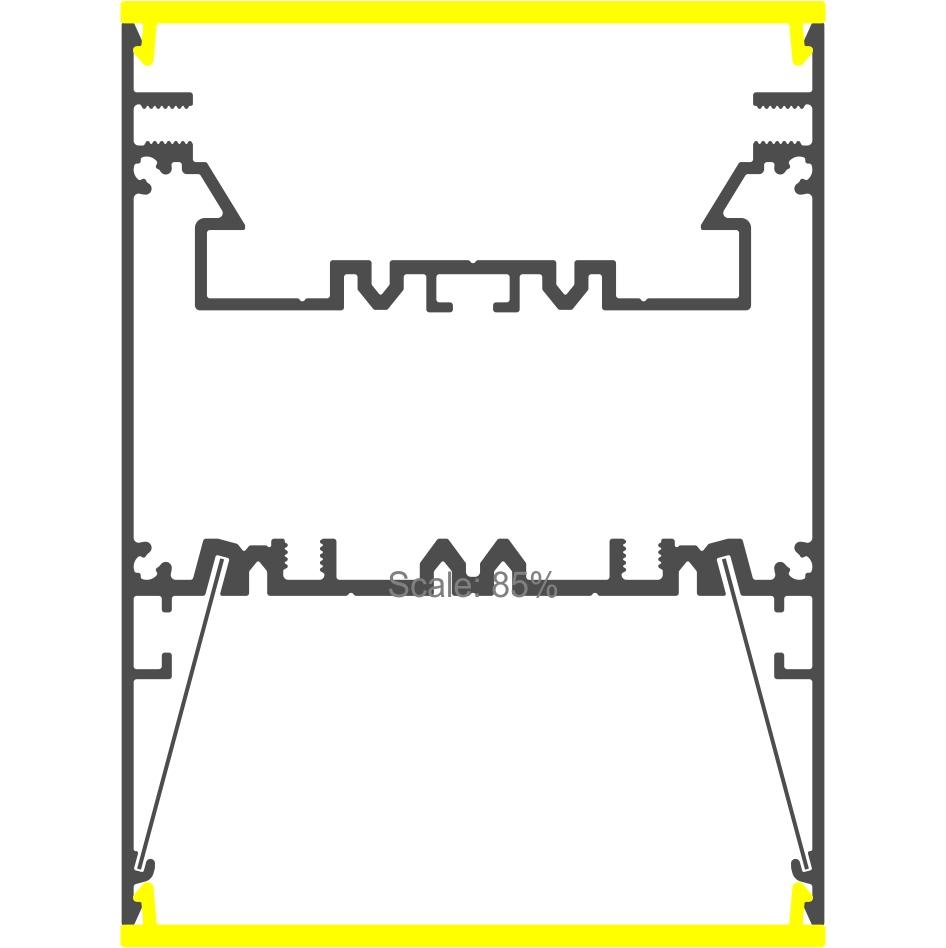 Direct/Indirect Linear Pendant Lighting LED Channel ~ Model DPL70FL