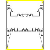 Direct/Indirect Linear Pendant Lighting LED Channel ~ Model DPL70FL - Wired4Signs USA - Buy LED lighting online
