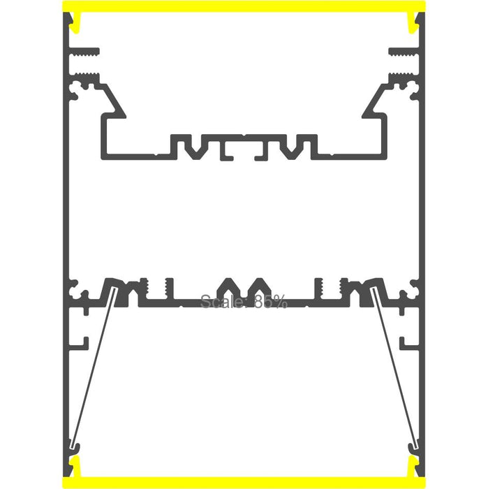 Direct/Indirect Linear Pendant Lighting LED Channel ~ Model DPL70FL - Wired4Signs USA - Buy LED lighting online