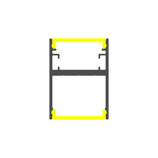 Rectangular LED Linear Pendant - Model DPLS [Profile Only] - Wired4Signs USA - Buy LED lighting online