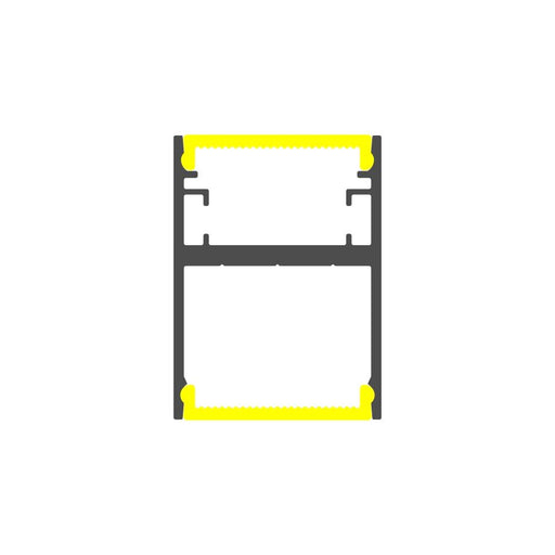 Rectangular LED Linear Pendant - Model DPLS [Profile Only] - Wired4Signs USA - Buy LED lighting online