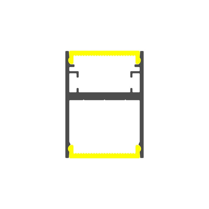Rectangular LED Linear Pendant - Model DPLS [Profile Only] - Wired4Signs USA - Buy LED lighting online