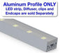 Surface Mount LED Strip Channel ~ Model Alu-Epoxy - Wired4Signs USA - Buy LED lighting online