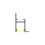 LED Profile For Plasterboard Drop Ceiling Perimeter Lighting ~ Model Frame14 - Wired4Signs USA - Buy LED lighting online