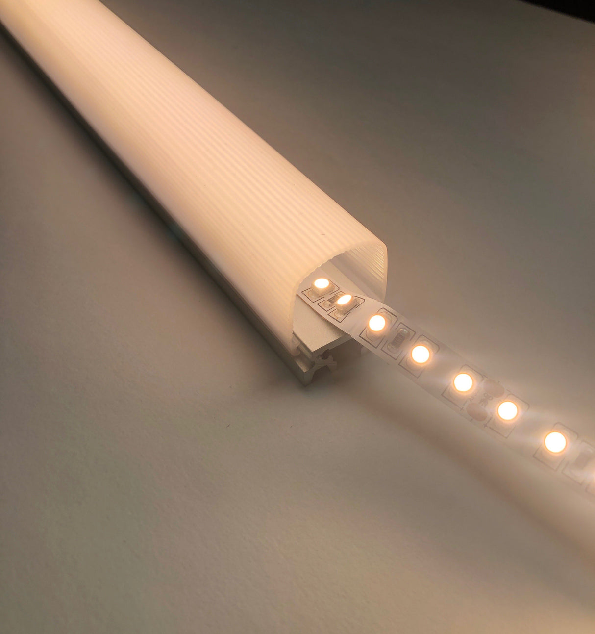 180 Deg Square Neon LED Strip Diffuser Channel ~ Model Alu-Square - Wired4Signs USA - Buy LED lighting online