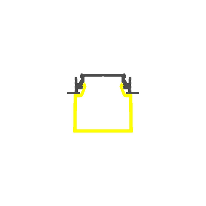 Recessed Easy Mounting LED Channel ~ Model Groove14 - Wired4Signs USA - Buy LED lighting online