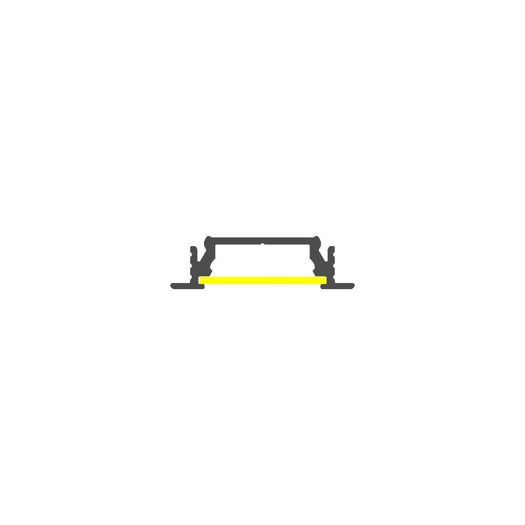 Recessed Easy Mounting LED Channel ~ Model Groove14 - Wired4Signs USA - Buy LED lighting online