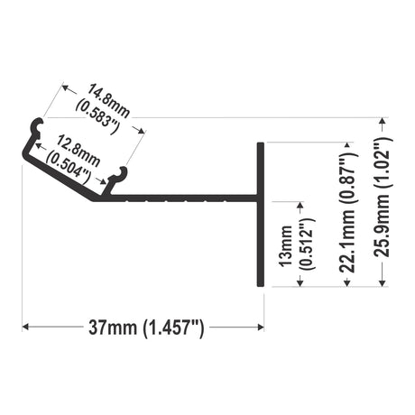 Tray Ceiling Lights LED Channel ~ Model Glow12 Up - Wired4Signs USA - Buy LED lighting online