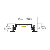 Recessed Easy Mounting LED Channel ~ Model Groove14 - Wired4Signs USA - Buy LED lighting online