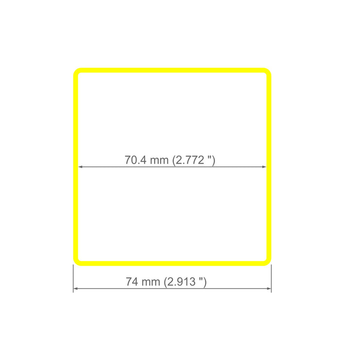 2.91" Square Polycarbonate LED Lighting Tube ~ Model Holston74 - Wired4Signs USA - Buy LED lighting online