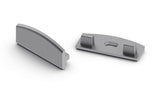 Aluminum end cap for SlimLine Wide 8mm LED profile, w/out cable hole - Wired4Signs USA - Buy LED lighting online