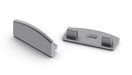 Aluminum end cap for SlimLine Wide 8mm LED profile, w/out cable hole - Wired4Signs USA - Buy LED lighting online