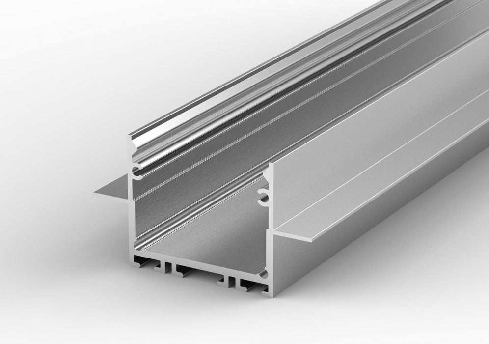 1" Ceiling/Wall Recessed Linear LED Lighting Profile ~ Model Belfast - Wired4Signs USA - Buy LED lighting online