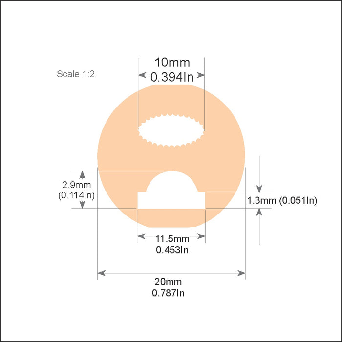 Flexible Diffuser for LED Strip ~ Model Neon Redondo XL - Wired4Signs USA - Buy LED lighting online