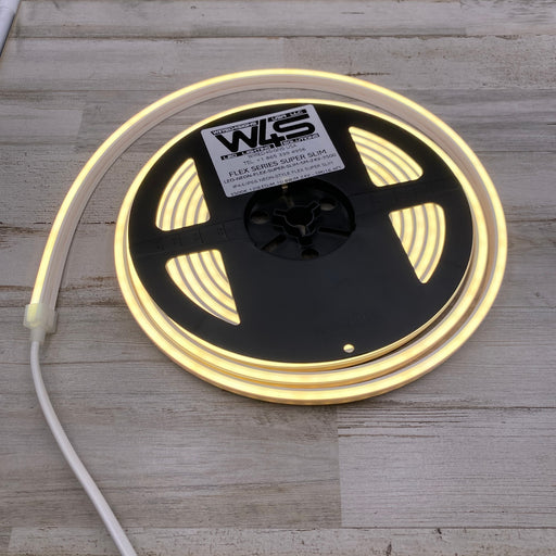 White IP44/IP66 Neon-Style Flexible LED Light Line ~ Flex Super Slim Series - Wired4Signs USA - Buy LED lighting online