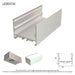 Rectangular LED Linear Pendant ~ Model A35 [Profile Only] - Wired4Signs USA - Buy LED lighting online