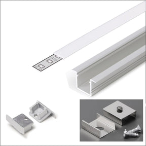 0.39" Recessed LED Channel ~ Model Smart-In10 - Wired4Signs USA - Buy LED lighting online