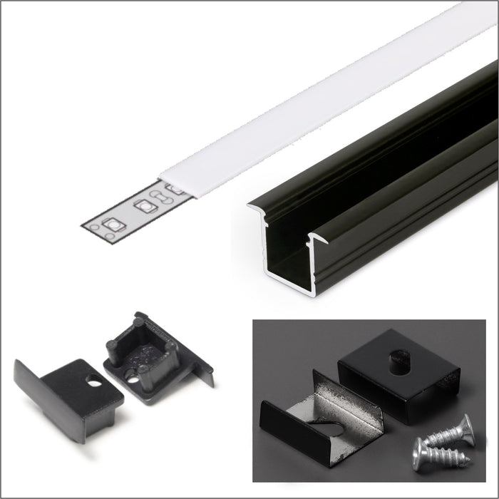 0.39" Recessed LED Channel ~ Model Smart-In10 - Wired4Signs USA - Buy LED lighting online