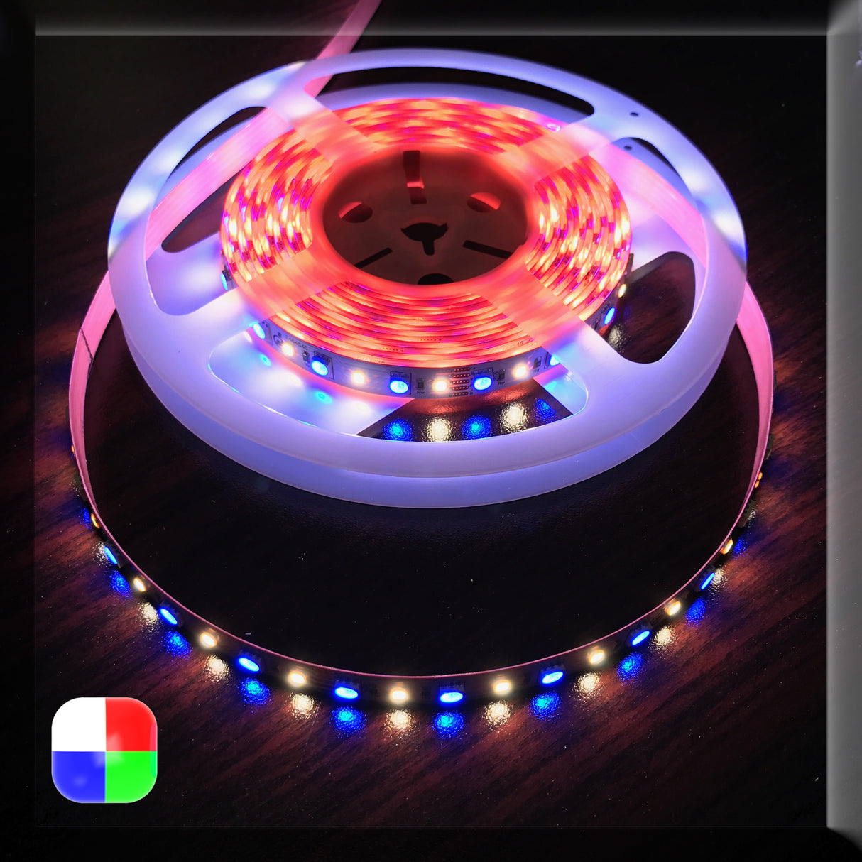 High CRI RGBW IP20 LED Strip (24V) ~ Iris Series - Wired4Signs USA - Buy LED lighting online