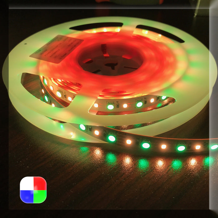 High CRI RGBW IP20 LED Strip (24V) ~ Iris Series - Wired4Signs USA - Buy LED lighting online