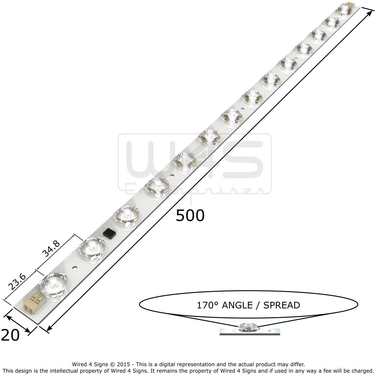14.4w High CRI Back-lit LED Linear Module