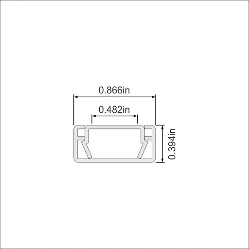 PVC Light Track for Storefront LED Lights - Wired4Signs USA - Buy LED lighting online