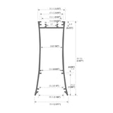 Linear Pendant LED Lighting Profile - Wired4signs USA / surface mounted light, Linear suspension lights, Flexible LED Strip, Surface Mounted Light