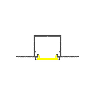 0.9" Plaster-In Linear LED Light Channel ~ Model Linea-In20 Trimless - Wired4Signs USA - Buy LED lighting online - LED Lighting, Linear LED, LED strip, diffusers