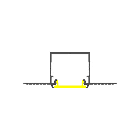 0.9" Plaster-In Linear LED Light Channel ~ Model Linea-In20 Trimless - Wired4Signs USA - Buy LED lighting online - LED Lighting, Linear LED, LED strip, diffusers