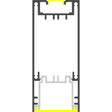 3.5x1.5" Linear Suspension Lighting Channel ~ Model Munich Magnum Slim - Wired4Signs USA - Buy LED lighting online