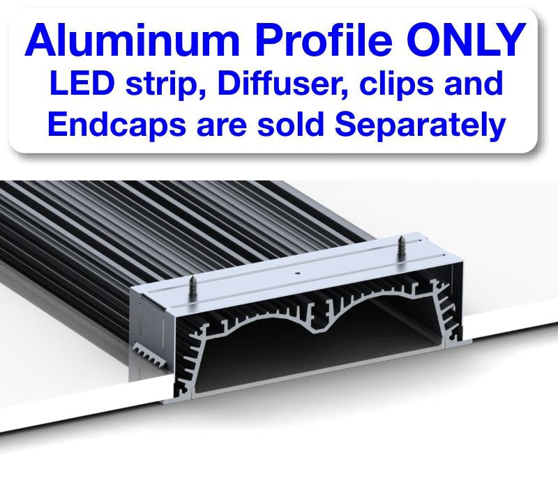 4.5" Large Recessed LED Channel ~ Model RPLW116 - Wired4Signs USA - Buy LED lighting online