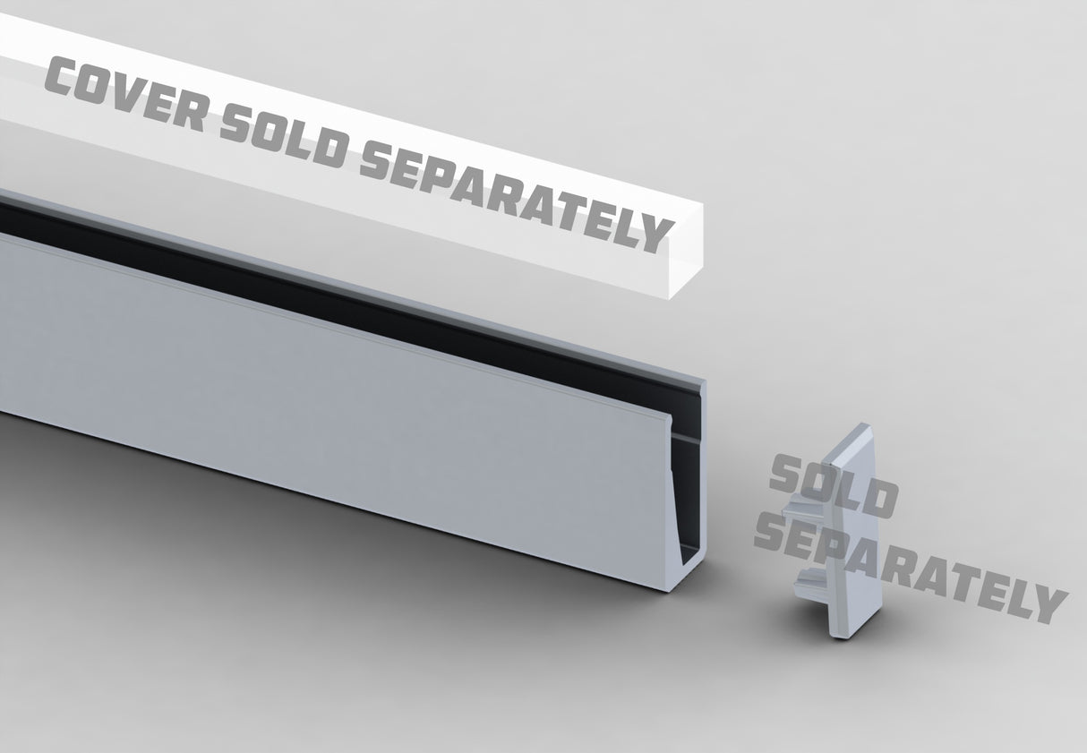 Very Thin Recessed LED Strip Channel ~ Model Nano Line - Wired4Signs USA - Buy LED lighting online