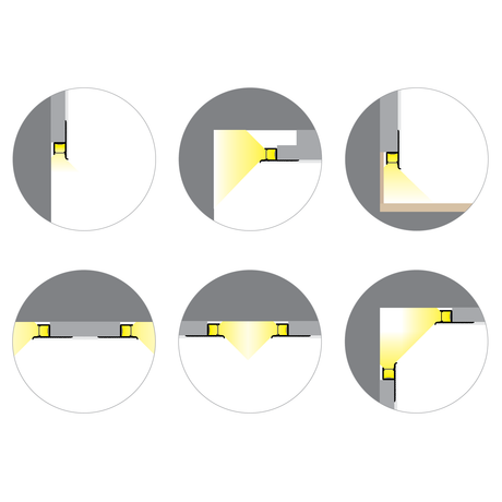 Hidden Drywall LED Channel ~ Model Omni10 - Wired4Signs USA - Buy LED lighting online