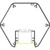 Precoated LED Hexagon Light Channel ~ Model Paco