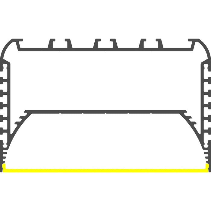 4.45" Surface/Flush or Linear LED suspension Lighting Channel ~ Model PLW116 - Wired4Signs USA - Buy LED lighting online