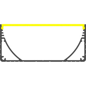 3.15" Surface Mount LED Strip Channel ~ Model PLW80N - Wired4Signs USA - Buy LED lighting online