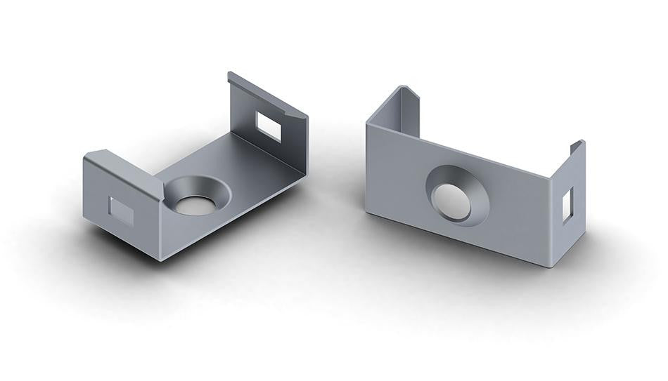 new, Spring steel mounting bracket for SlimLine Wide 8mm LED profile