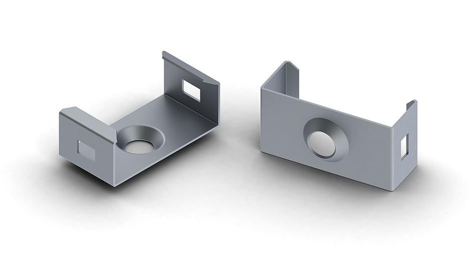 new, Spring steel mounting bracket for SlimLine Wide 8mm LED profile - Wired4Signs USA - Buy LED lighting online