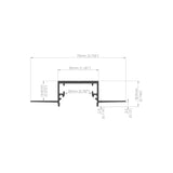 1.18" Drywall LED Strip Channel ~ Model RPL30 US  | Wire4signs USA