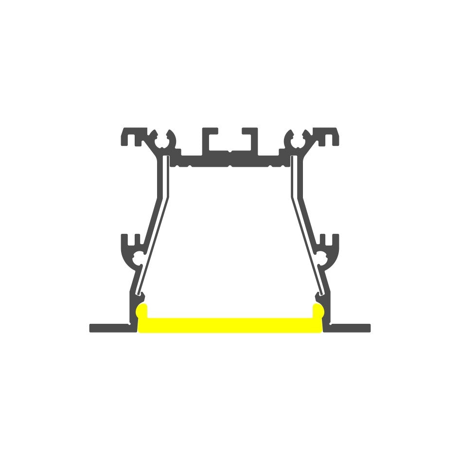 Recess LED Strip Channel ~ Model RPL35-FL [Profile Only] - Wired4Signs USA - Buy LED lighting online