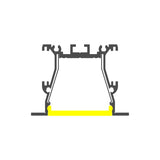 Recess LED Strip Channel ~ Model RPL35-FL [Profile Only] - Wired4Signs USA - Buy LED lighting online