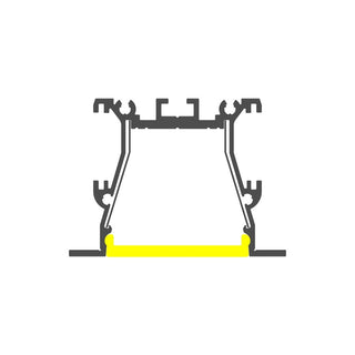 Recess LED Strip Channel ~ Model RPL35-FL [Profile Only] - Wired4Signs USA - Buy LED lighting online