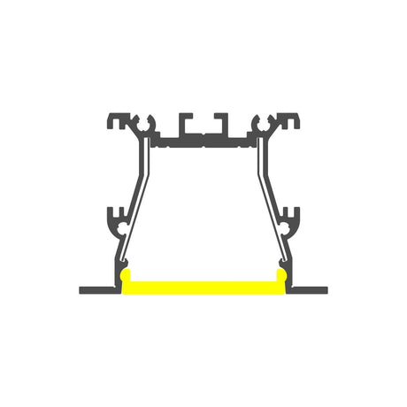 Recess LED Strip Channel ~ Model RPL35-FL [Profile Only] - Wired4Signs USA - Buy LED lighting online
