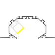 Plaster Board Cove Linear Light Base ~ Model RPL45 US - Wired4Signs USA - Buy LED lighting online