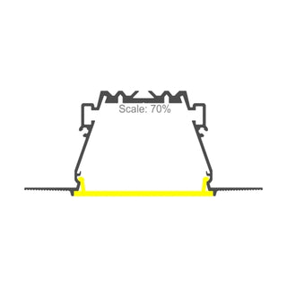 2" Plaster-in Trimless LED Drywall Channel ~ Model RPL55US - Wired4Signs USA - Buy LED lighting online