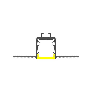 0.59" Plaster-in Trimless Drywall LED Channel ~ Model RSL15 US - Wired4Signs USA - Buy LED lighting online
