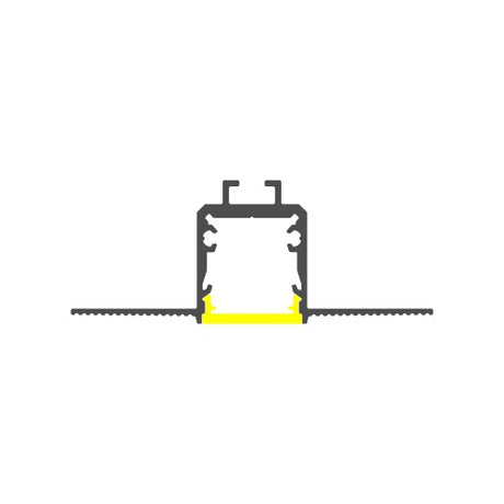 0.59" Plaster-in Trimless Drywall LED Channel ~ Model RSL15 US - Wired4Signs USA - Buy LED lighting online