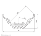 Large 45 Degree Corner LED Channel ~ ALU45-Wide - Wired4Signs USA - Buy LED lighting online