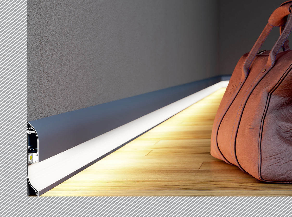 Skirting & Baseboard LED Lighting Profile ~ Model Skirt10 - Wired4Signs USA - Buy LED lighting online