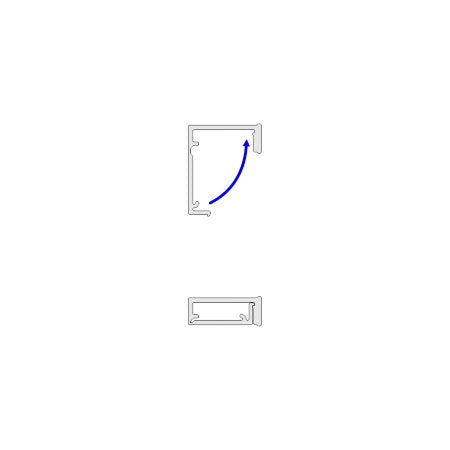 Polycarbonate Channel for LED Strip ~ Model Slash8 - Wired4Signs USA - Buy LED lighting online